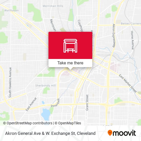 Akron General Ave & W. Exchange St map