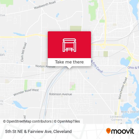 5th St NE & Fairview Ave map