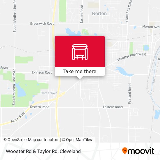 Wooster Rd & Taylor Rd map