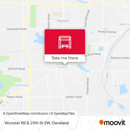 Wooster Rd & 29th St SW map