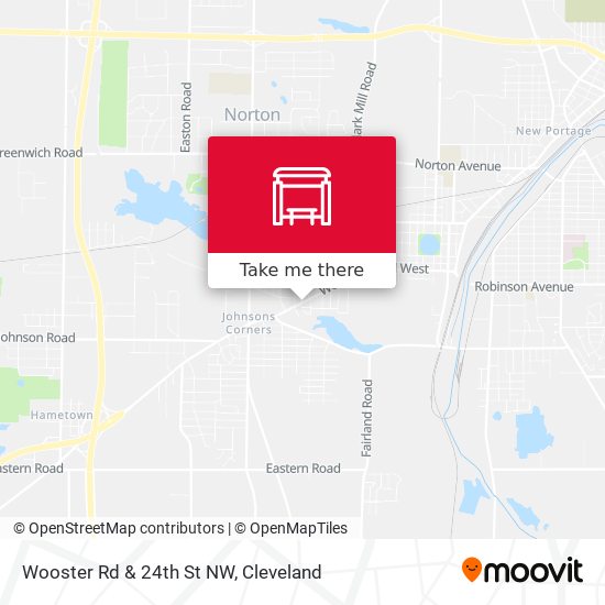 Wooster Rd & 24th St NW map