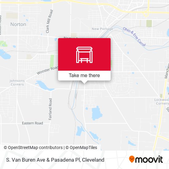 S. Van Buren Ave & Pasadena Pl map