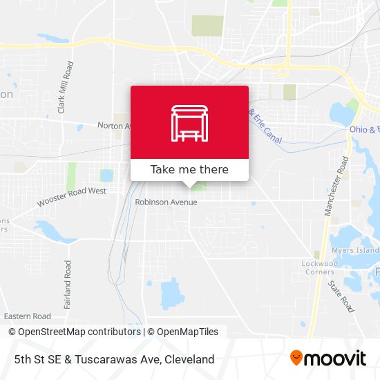 5th St SE & Tuscarawas Ave map