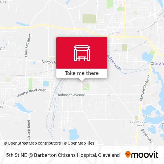 Mapa de 5th St NE @ Barberton Citizens Hospital