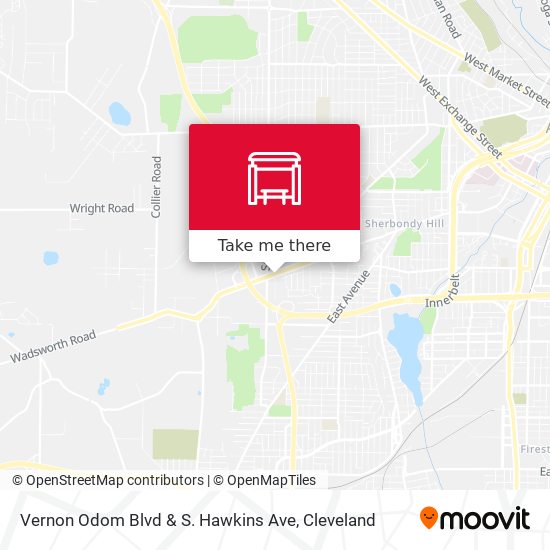 Vernon Odom Blvd & S. Hawkins Ave map