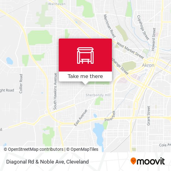 Mapa de Diagonal Rd & Noble Ave