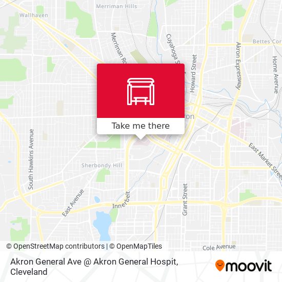 Mapa de Akron General Ave @ Akron General Hospit