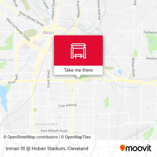 Mapa de Inman St @ Hoban Stadium
