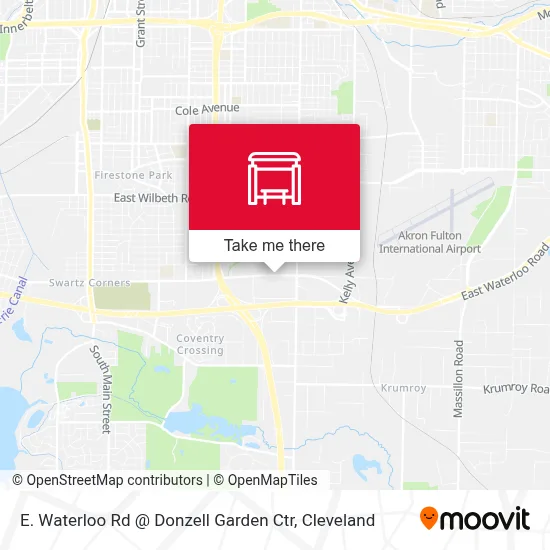 E. Waterloo Rd @ Donzell Garden Ctr map