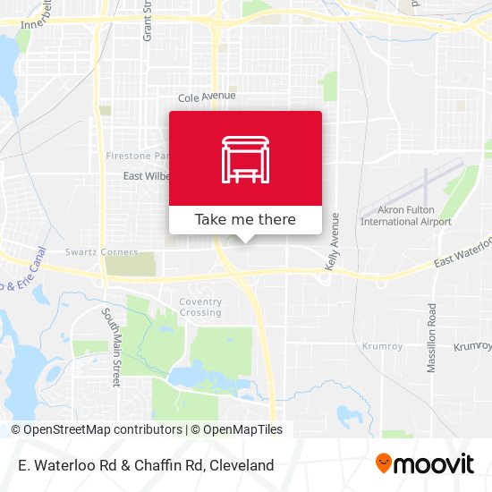 E. Waterloo Rd & Chaffin Rd map