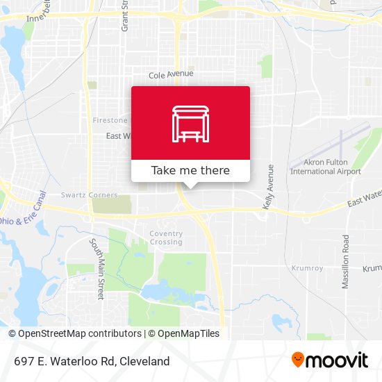 Mapa de 697 E. Waterloo Rd