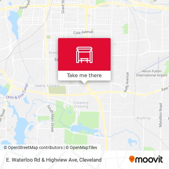 E. Waterloo Rd & Highview Ave map