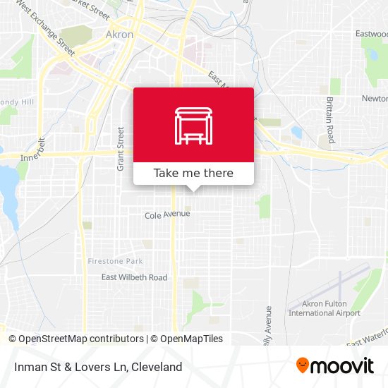 Inman St & Lovers Ln map