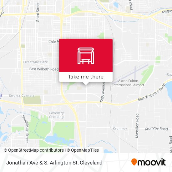 Jonathan Ave & S. Arlington St map