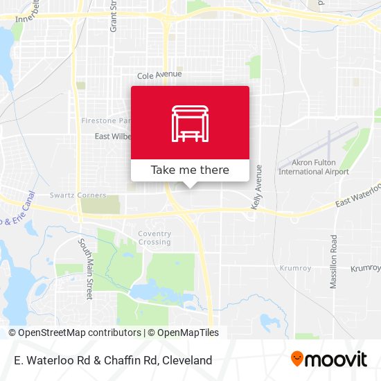 E. Waterloo Rd & Chaffin Rd map