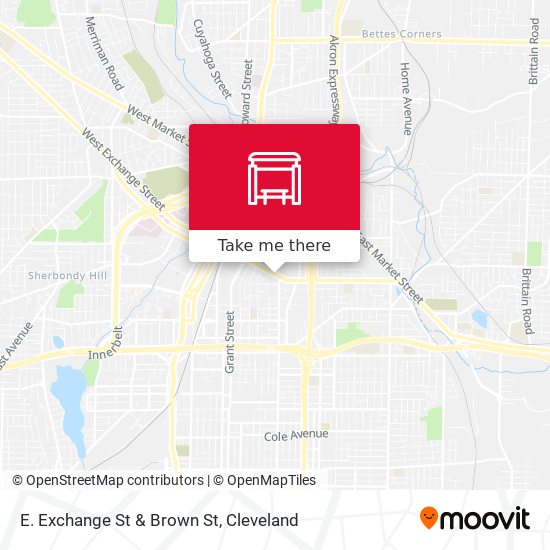 E. Exchange St & Brown St map