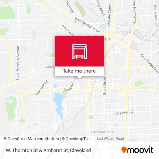 Mapa de W. Thornton St & Amherst St