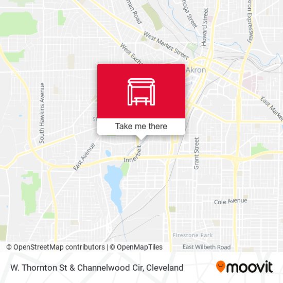 Mapa de W. Thornton St & Channelwood  Cir