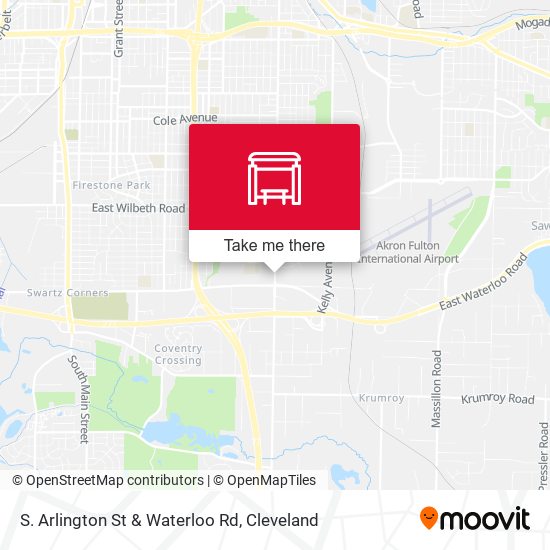 Mapa de S. Arlington St & Waterloo Rd