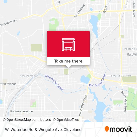 W. Waterloo Rd & Wingate Ave map