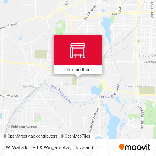 W. Waterloo Rd & Wingate Ave map