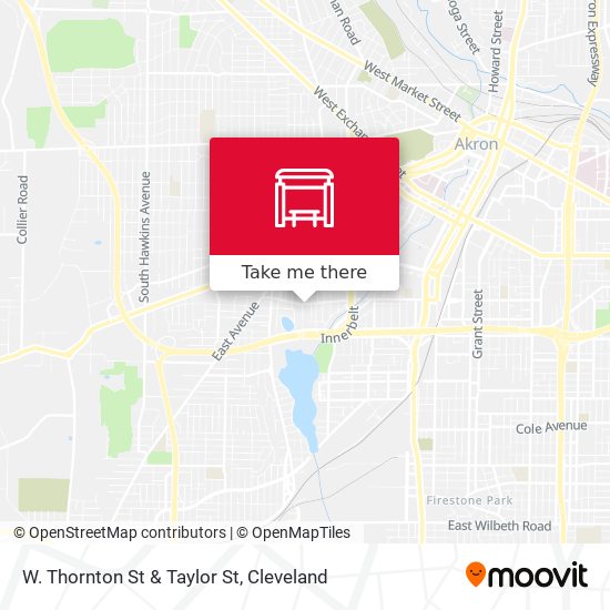 W. Thornton St & Taylor St map