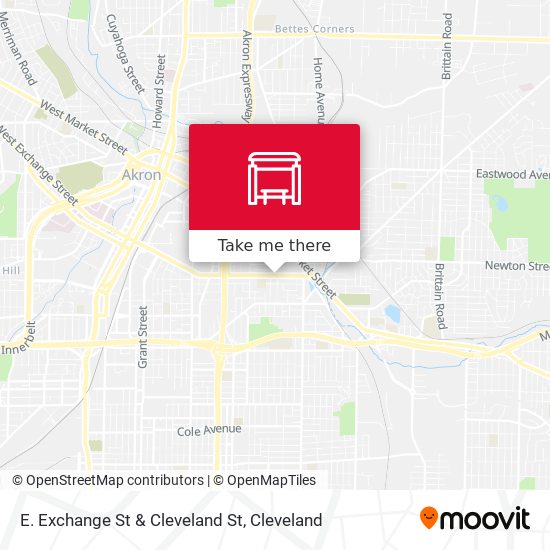 Mapa de E. Exchange St & Cleveland St