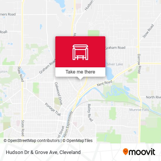 Hudson Dr & Grove Ave map