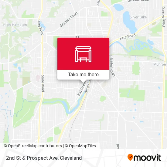2nd St & Prospect Ave map