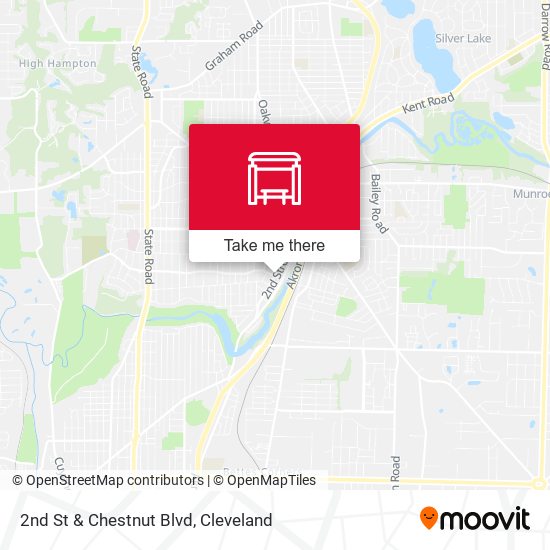Mapa de 2nd St & Chestnut Blvd