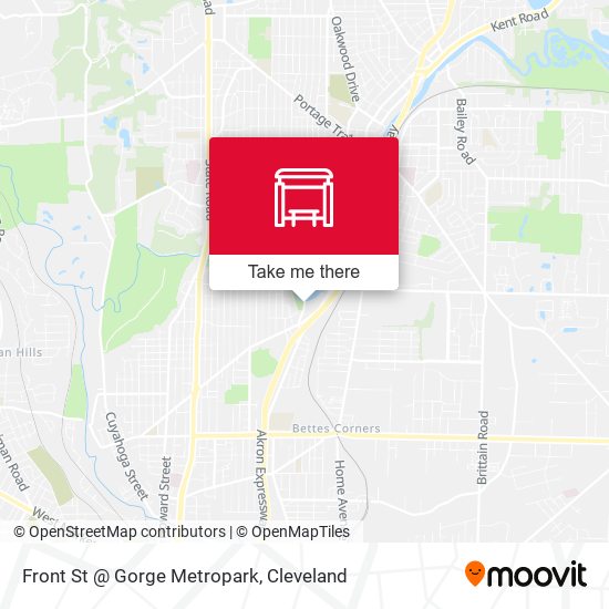 Front St @ Gorge Metropark map