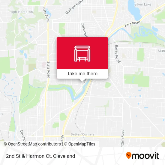 2nd St & Harmon Ct map