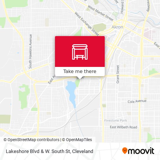 Lakeshore Blvd & W. South St map