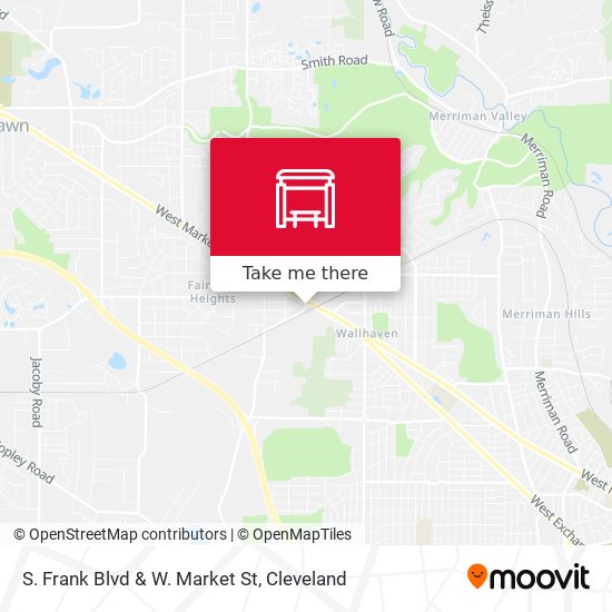 S. Frank Blvd & W. Market St map