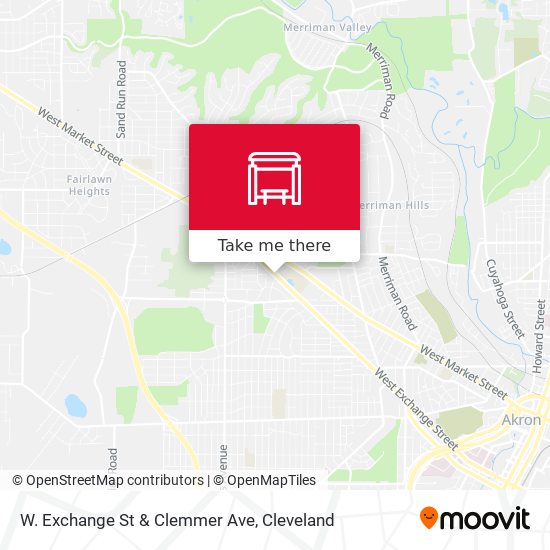 W. Exchange St & Clemmer Ave map