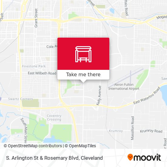 S. Arlington St & Rosemary Blvd map