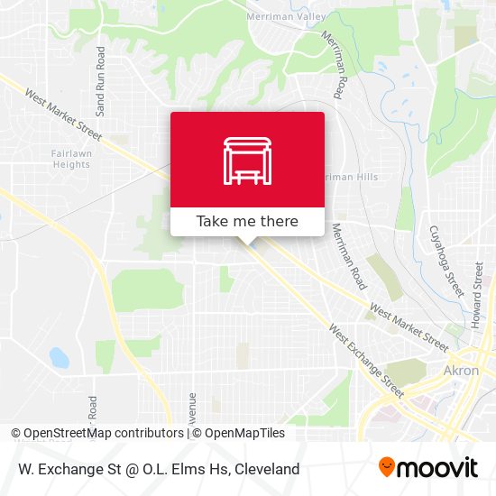 W. Exchange St @ O.L. Elms Hs map