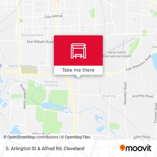 Mapa de S. Arlington St & Alfred Rd