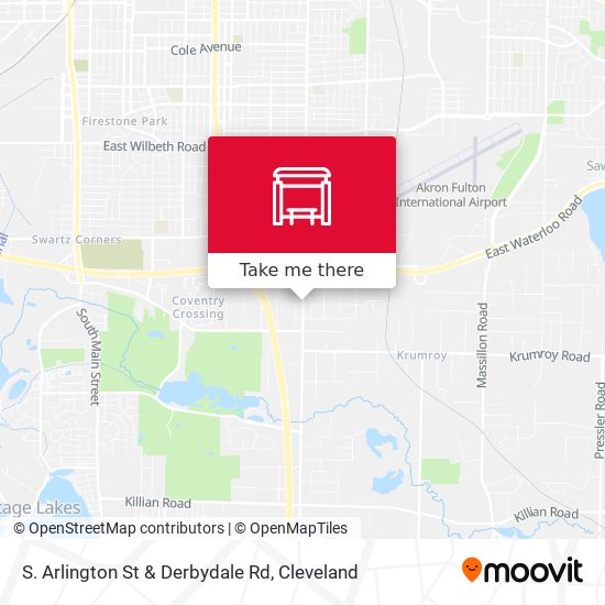 S. Arlington St & Derbydale Rd map