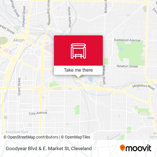 Mapa de Goodyear Blvd & E. Market St