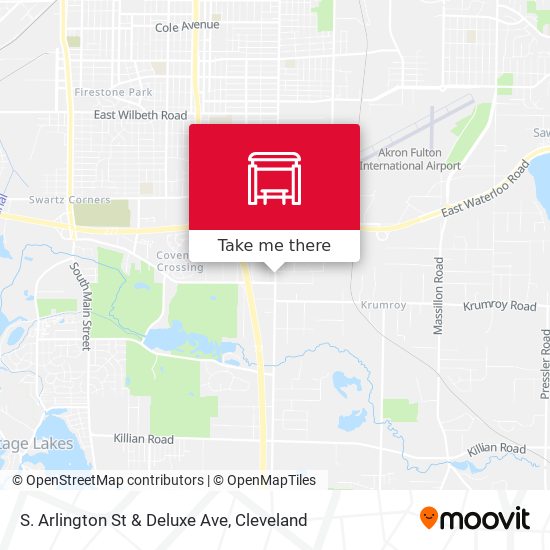 S. Arlington St  & Deluxe Ave map