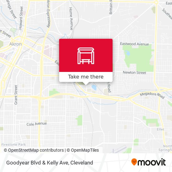 Goodyear Blvd & Kelly Ave map