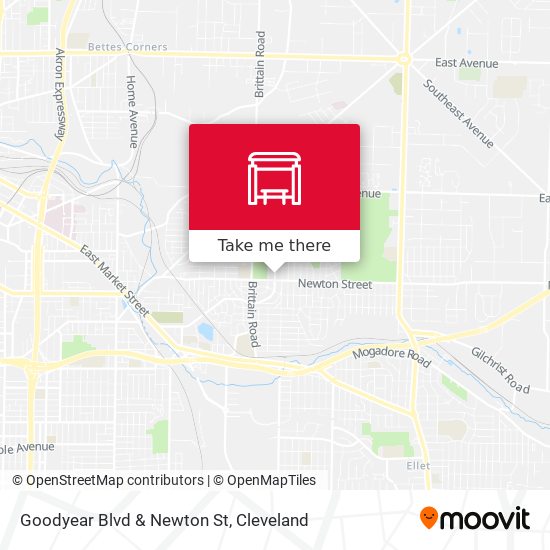 Mapa de Goodyear Blvd & Newton St