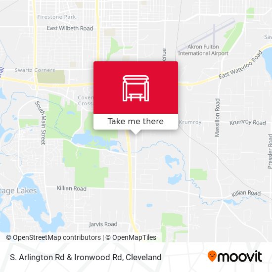S.  Arlington Rd & Ironwood Rd map