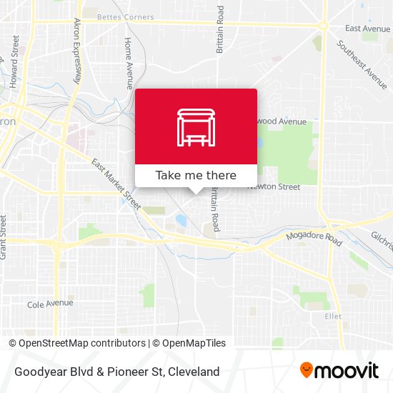 Goodyear Blvd  & Pioneer St map