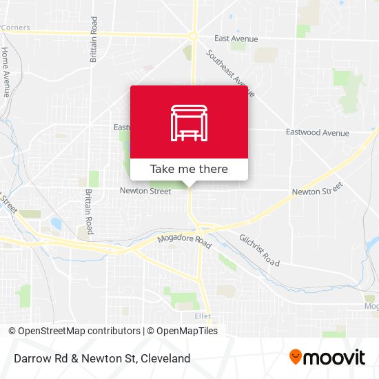 Darrow Rd & Newton St map
