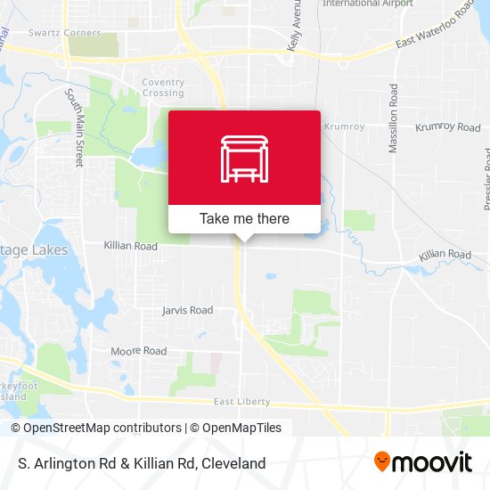 S. Arlington Rd & Killian Rd map