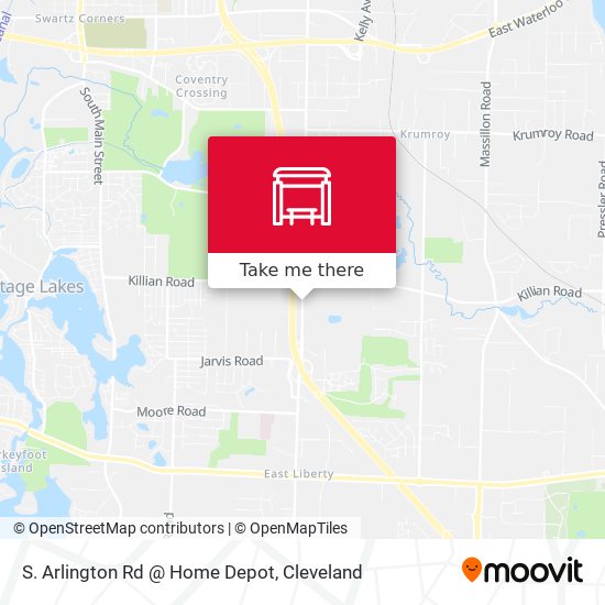 Mapa de S. Arlington Rd @ Home Depot