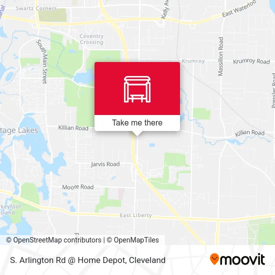 S. Arlington Rd @ Home Depot map