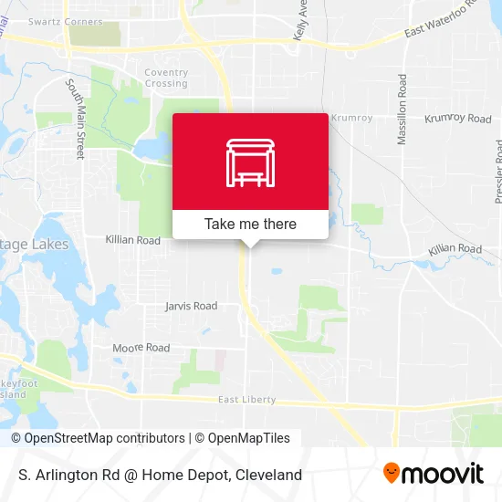 S. Arlington Rd @ Home Depot map